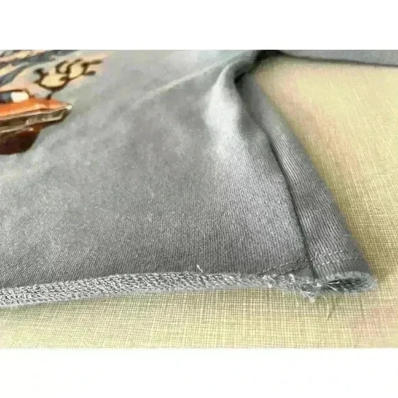 Dodge Wms M Charger Graphic Pullover Sweatshirt Blue Cropped Classic Car Muscle - Picture 9 of 15